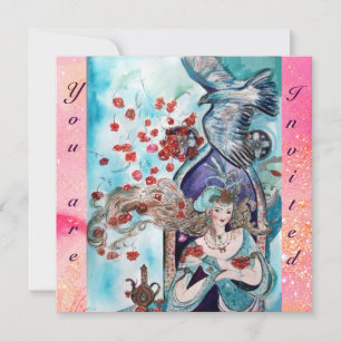 Convites CONTO POPULAR TURCO ,brilhantes faíscas vermelhas 