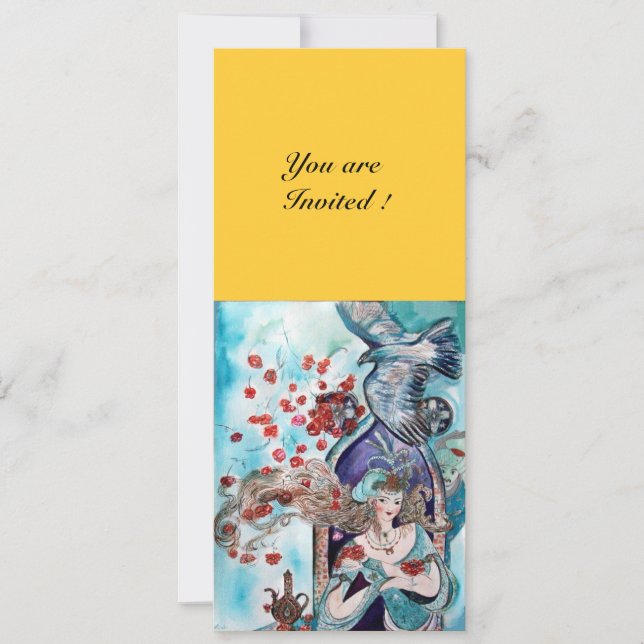 Convites CONTO POPULAR TURCO, vermelho brilhante azul branc (Frente)