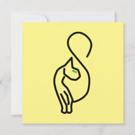 Convites Contorno de Gato de na moda Kitty