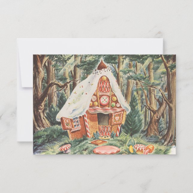 Convites Contos de Fadas Antigos, Mudança de Endereço (Frente)