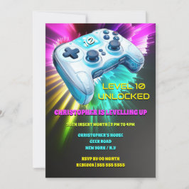 Convites Controlador de jogos videos games néfilos realista