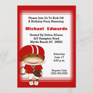 Convites Convidações de Aniversário para Futebol de Criança