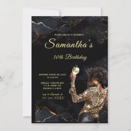 Convites Convidações de Aniversário para Mulher Afro-Americ