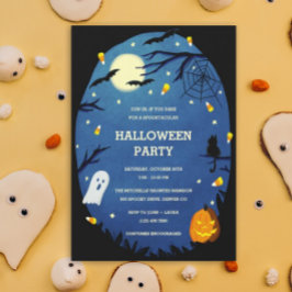 Convites Convidações de Festa de Halloween para Crianças Bo