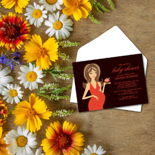 Convites Convidações para Bebês {Brown}