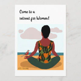 Convites Convidada de mulher de posas Yoga
