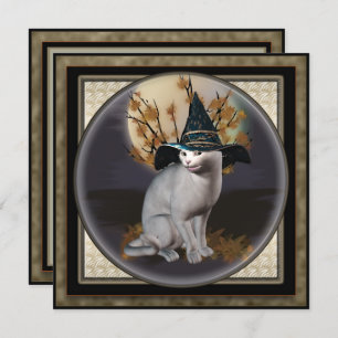 Convites Convidado ao Quadrado de Festa de Bruxas