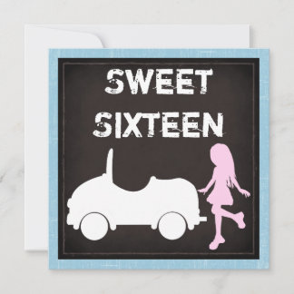Convites Convidado de 16 de aniversário para o Sweet Modern