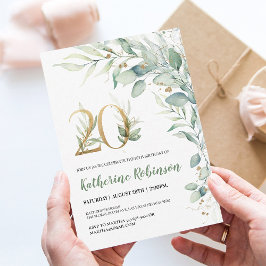 Convites Convidado de 20 de aniversário para seu Aniversári