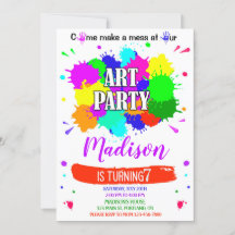 Convidado de aniversário Artsy pintura plottery