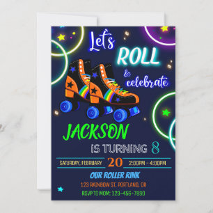 Convites Convidado de aniversário do Roller