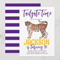 Convidado de aniversário do Tailgate Tiger