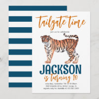 Convidado de aniversário do Tailgate Tiger