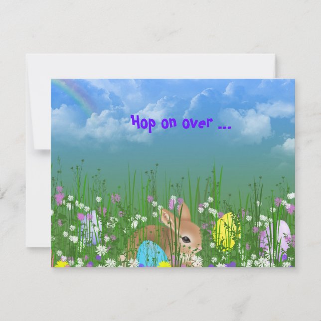 Convites Convidado de Caça de Ovos de Páscoa (Frente)