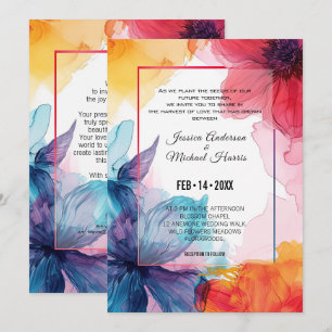 Convites Convidado de Casamento de Sonho Anêmona Incrível