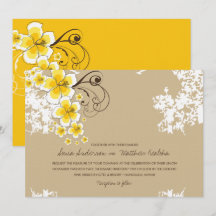 Convidado de Casamento Tropical de Hibiscus Yellow
