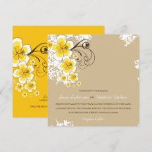 Convidado de Casamento Tropical de Hibiscus Yellow