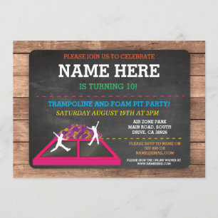 Convites Convidado de diversão de aniversário de galhardete