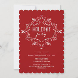 Convites Convidado de Feriado Clássico do Quadro de Deco Vi