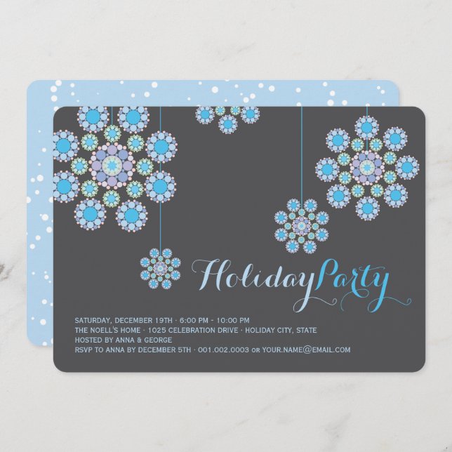 Convites Convidado de Férias de Enfeites de natal de Travag (Frente/Verso)