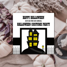 Convites Convidado de Halloween da Casa Assombrada