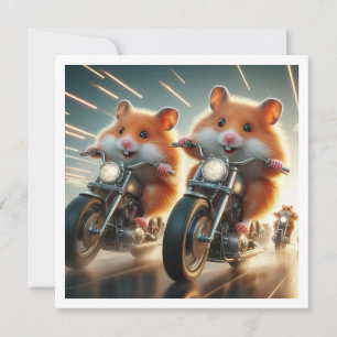 Convites Convidado de Janto Engraçado Hamster