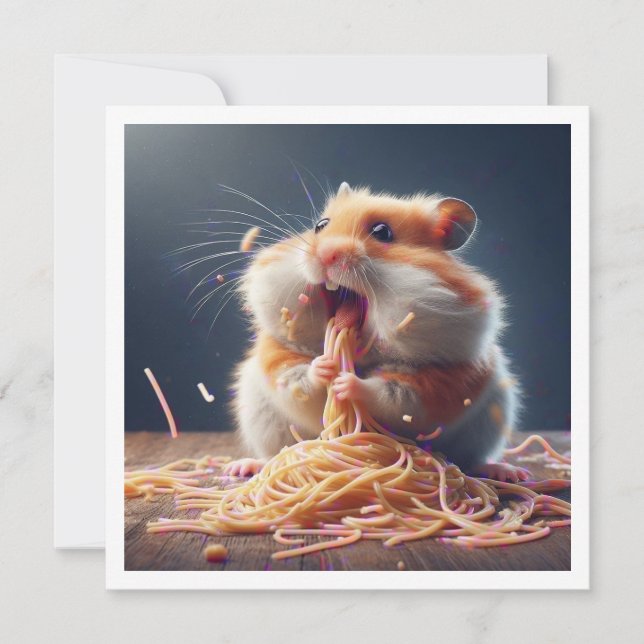 Convites Convidado de Janto Engraçado Hamster (Frente)