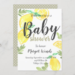 Convites Convidado de natação de fruta de limão russo