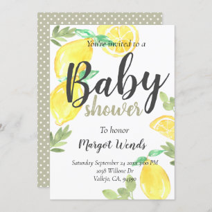 Convites Convidado de natação de fruta de limão russo