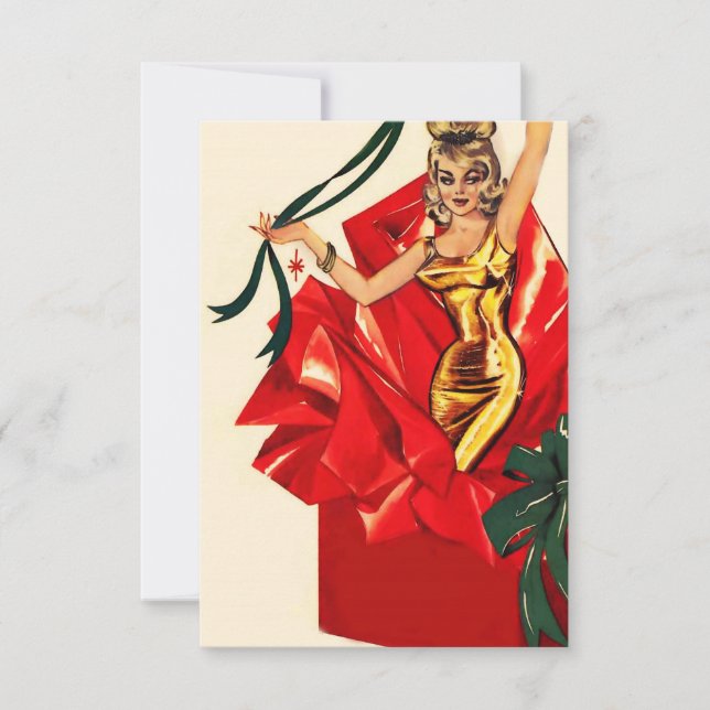 Convites Convidado de Natal dos anos 60. (Frente)