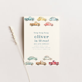 Convites Convidado de Passagem sobre Caminhão de Carro vint