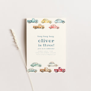 Convites Convidado de Passagem sobre Caminhão de Carro vint