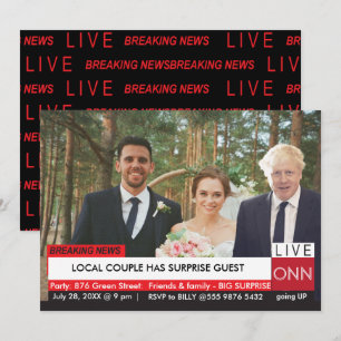 Convites Convidado do CASAMENTO de Boris Johnson Notícias e