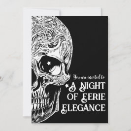 Convites Convidado do Partido Cocktail e Costume do Crânio 