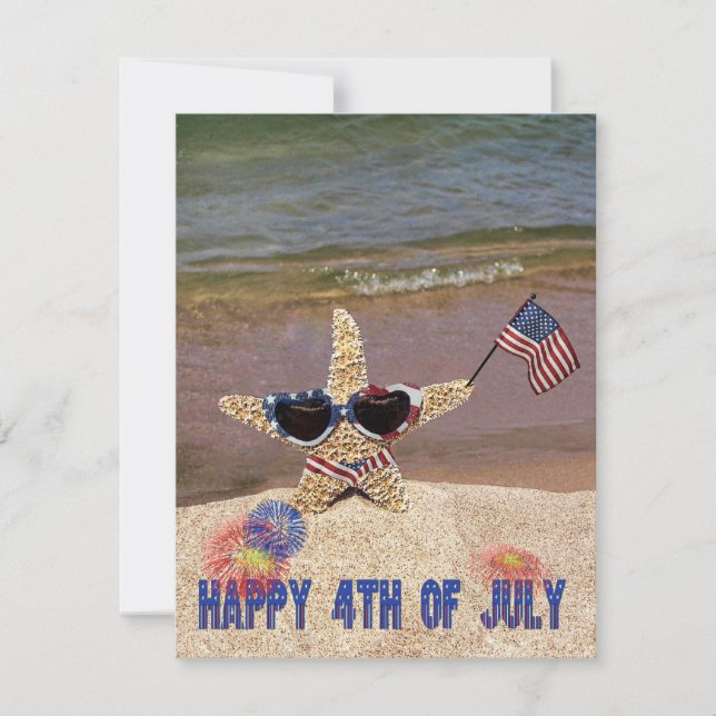 Convites Convidado do Partido em 4 de julho (Frente)