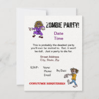 Convidado do Zombie Party Personalize-O!