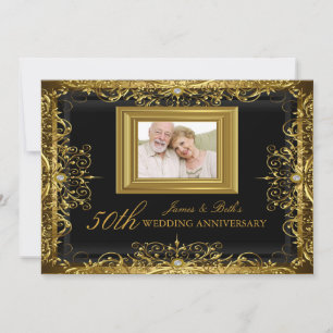 Convites Convidado para 50 anos de casamento da Dourada Jew