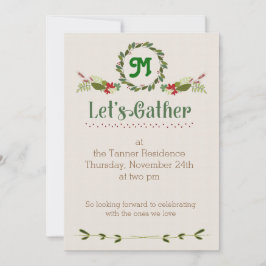 Convites Convidado para Ação de Graças de vamos