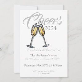 Convites Convidado para Ano Novo