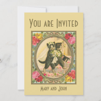 Convites Convidado para casamento de Cat Bride e Groom Amar