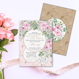 Convites Convidado para Casamento Rosa Rosa Rosa Rosa de Ag