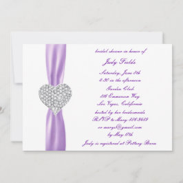 Convites Convidado para Chá de panela de Casamento Roxo do 