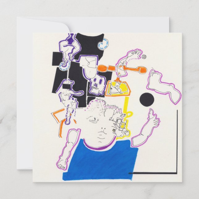 Convites Convidado para Desenho de Noite e Nap 14 Doll and  (Frente)