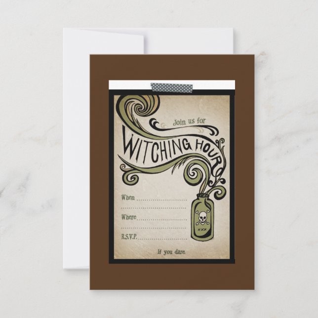 Convites Convidado para Festa de Hora de Testemunha (Frente)