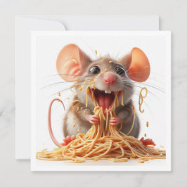 Convites Convidado para Janto do Rato Engraçado, Aniversári