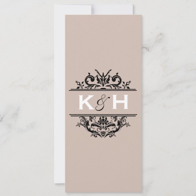 Convites Convidado para o Crest. Skinny Preto (Frente)