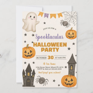 Convites Convidado para Trick-or-Tratat de Figurume Assolad