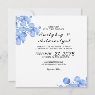 Convites Convidado romântico de casamento set quadrado temp