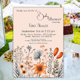 Convites Convidado Rustic Boho Wildflower