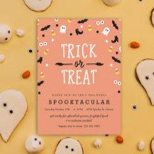 Convidados de Festa de Dia das Bruxas para Criança